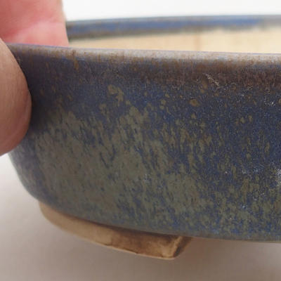Ceramiczna miska bonsai 15 x 13,5 x 4 cm, kolor niebieski - 1