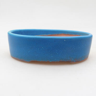 Ceramiczna miska bonsai 12,5 x 10 x 3,5 cm, kolor niebieski - 1
