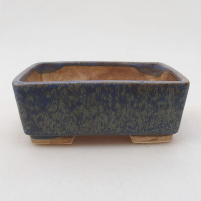 Ceramiczna miska bonsai 9,5 x 8 x 3,5 cm, kolor niebieski - 1