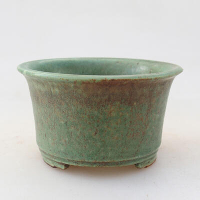 Ceramiczna miska bonsai 8,5 x 8,5 x 5 cm, kolor zielony - 1
