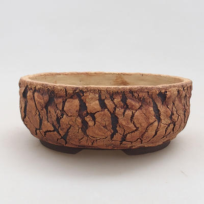 Ceramiczna miska bonsai 18 x 18 x 7 cm, kolor spękany - 1