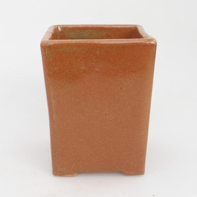 Ceramiczna miska bonsai 8 x 8 x 10 cm, kolor brązowy - 2. jakość - 1