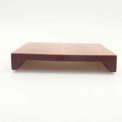 Drewniany stół pod bonsai brązowy 10 x 8 x 1,5 cm - 1