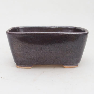 Ceramiczna miska bonsai 13 x 10 x 6 cm, kolor brązowy - 2. jakość - 1