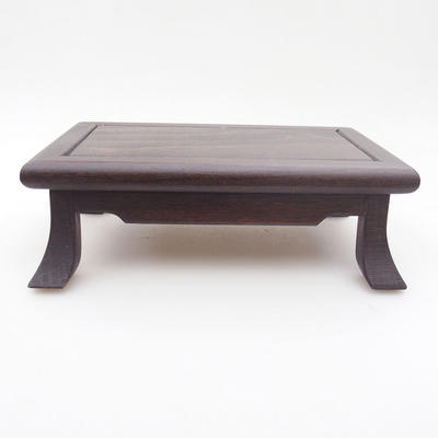 Drewniany stół pod bonsai brązowy 17 x 11,5 x 5 cm - 1