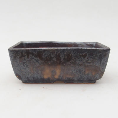 Ceramiczna miska bonsai 12 x 9 x 4,5 cm, kolor brązowo-złoty - 2. jakość - 1