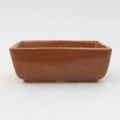 Ceramiczna miska bonsai 12 x 9 x 4,5 cm, kolor brązowy - 2. jakość - 1