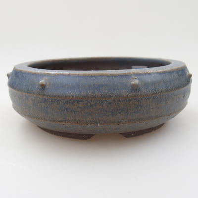 Ceramiczna miska bonsai - 15 x 15 x 5 cm, kolor niebieski - 1