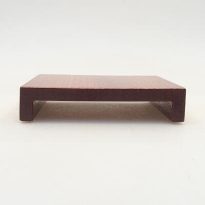 Drewniany stół pod bonsai brązowy 8 x 6 x 1,5 cm - 1