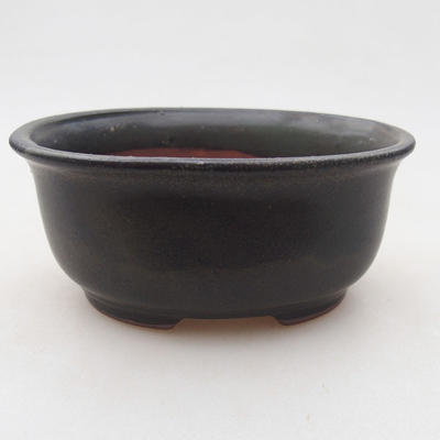Ceramiczna miska bonsai 12 x 10 x 5 cm, kolor szary - 1