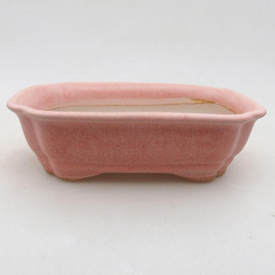 Ceramiczna miska bonsai 15 x 12 x 4 cm, kolor różowy - 1