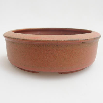 Ceramiczna miska bonsai 12 x 12 x 4 cm, kolor czerwony - 1