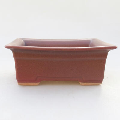 Ceramiczna miska bonsai 10 x 8 x 4 cm, kolor różowy - 1