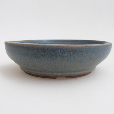 Ceramiczna miska bonsai 12 x 12 x 3 cm, kolor niebieski - 1