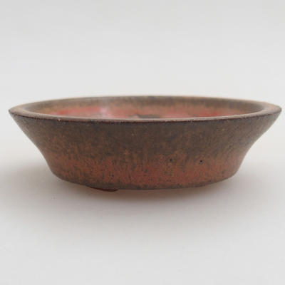 Ceramiczna miska bonsai 6 x 6 x 1,5 cm, kolor czerwony - 1