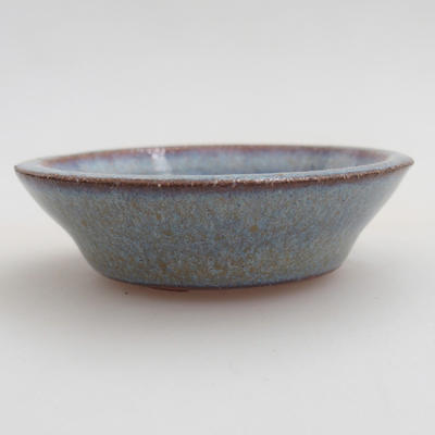 Ceramiczna miska bonsai 5,5 x 5,5 x 1,5 cm, kolor niebieski - 1
