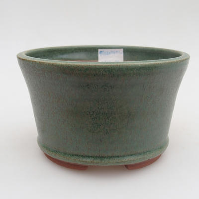 Ceramiczna miska bonsai 12 x 12 x 7,5 cm, kolor zielony - 1