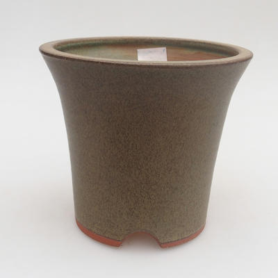 Ceramiczna miska bonsai 13 x 13 x 12 cm, kolor szary - 1