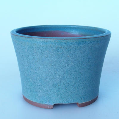 Ceramiczna miska bonsai 11,5 x 11,5 x 8 cm kolor niebieski - 1