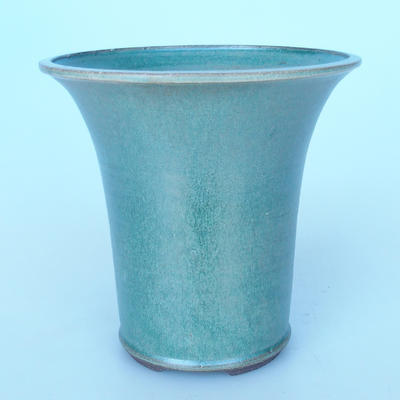 Ceramiczna miska bonsai 21 x 21 x 21 cm kolor zielony - 1