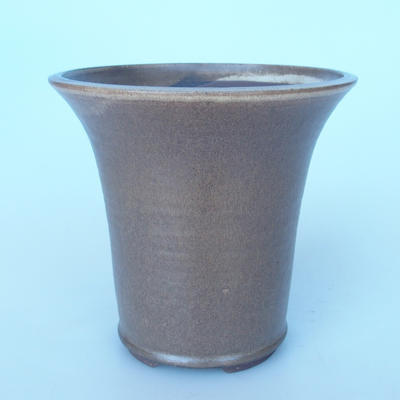 Ceramiczna miska bonsai 20,5 x 20,5 x 19 cm kolor brązowy - 1