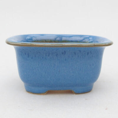 Ceramiczna miska bonsai 7,5 x 6,5 x 3,5 cm, kolor niebieski - 1