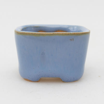 Mini miska bonsai 3,5 x 3,5 x 2,5 cm, kolor niebieski - 1