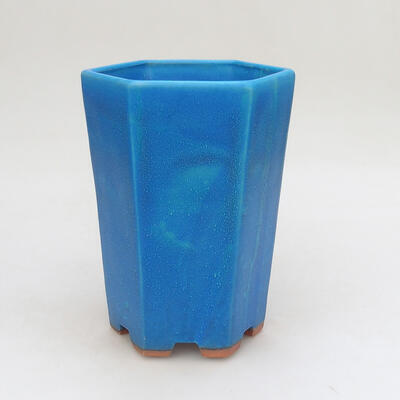 Ceramiczna miska bonsai 12,5 x 11 x 17 cm, kolor niebieski - 1