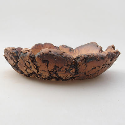 Ceramiczna miska bonsai 12 x 12 x 4 cm, kolor szary - II gatunek - 1