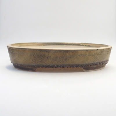 Miska Bonsai 35,5 x 27,5 x 7 cm, kolor szaro-beżowy - 1