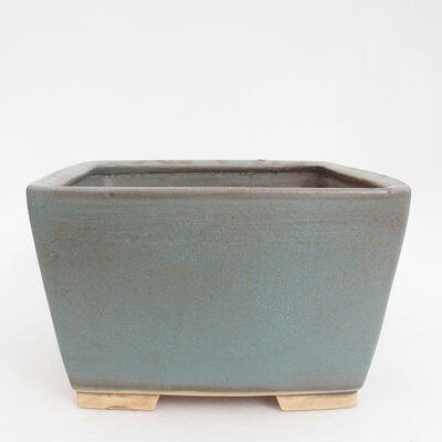 Ceramiczna miska bonsai 16 x 16 x 10 cm, kolor niebieski - 1