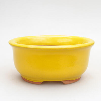 Ceramiczna miska bonsai 11,5 x 10 x 5,5 cm, kolor żółty - 1