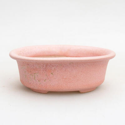 Ceramiczna miska bonsai 9 x 6,5 x 3,5 cm, kolor różowy - 1