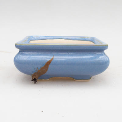 Ceramiczna miska bonsai 2. jakości - 12 x 12 x 5 cm, kolor niebieski - 1
