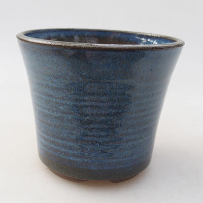 Ceramiczna miska bonsai 9,5 x 9,5 x 8 cm, kolor niebieski - 1
