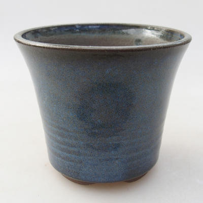 Ceramiczna miska bonsai 10 x 10 x 8,5 cm, kolor niebieski - 1