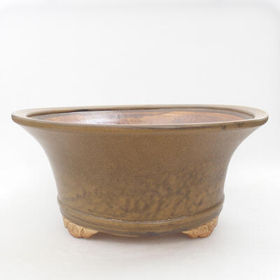 Ceramiczna miska bonsai 32 x 32 x 14 cm, kolor brązowy - 1