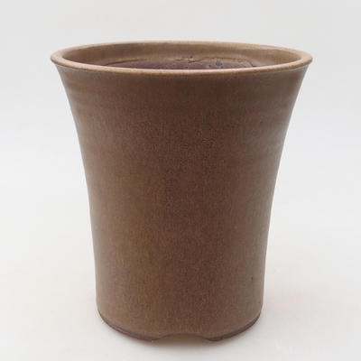 Ceramiczna miska bonsai 14,5 x 14,5 x 16 cm, kolor brązowy - 1