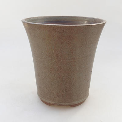 Ceramiczna miska bonsai 15 x 15 x 16 cm, kolor brązowy - 1