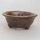Ceramiczna miska bonsai 7,5 x 3 cm, kolor brązowy - 2. jakość - 1/4