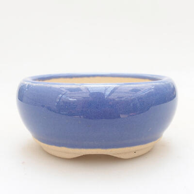 Ceramiczna miska bonsai 7,5 x 7,5 x 4,5 cm, kolor niebieski - 1