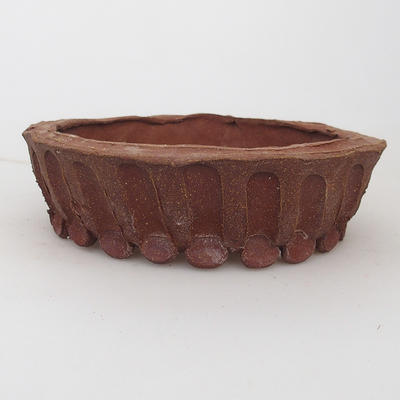 Ceramiczna miska bonsai 19 x 19 x 5,5 cm, kolor brązowy - 2. jakość - 1