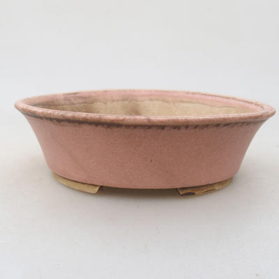 Ceramiczna miska bonsai 14 x 12 x 3,5 cm, kolor różowy - 1