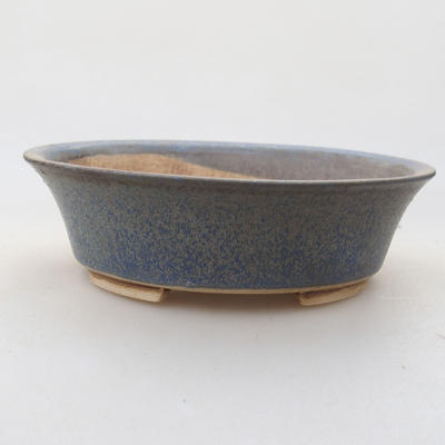 Ceramiczna miska bonsai 14 x 12 x 3,5 cm, kolor niebieski - 1
