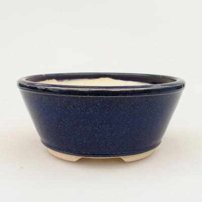 Ceramiczna miska bonsai 13 x 13 x 6 cm, kolor niebieski - 1