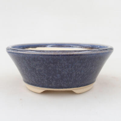 Ceramiczna miska bonsai 12 x 12 x 4,5 cm, kolor niebieski - 1