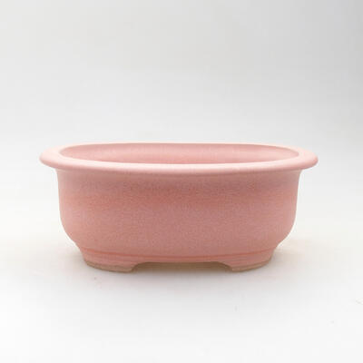 Ceramiczna miska bonsai 15 x 12 x 6 cm, kolor różowy - 1