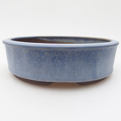 Ceramiczna miska bonsai 16 x 16 x 4,5 cm, kolor niebieski - 1