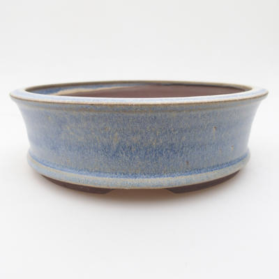 Ceramiczna miska bonsai 16 x 16 x 5 cm, kolor niebieski - 1