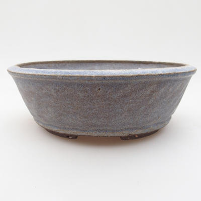 Ceramiczna miska bonsai 16 x 16 x 5 cm, kolor niebieski - 1